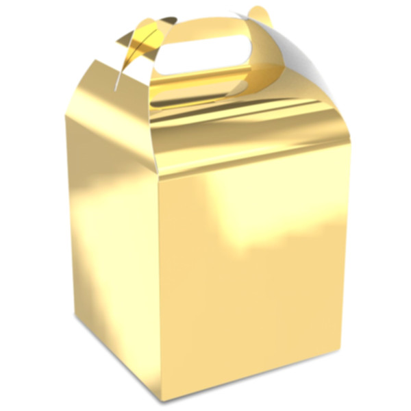 Коробка подарункова 120*120*160 мм, золота