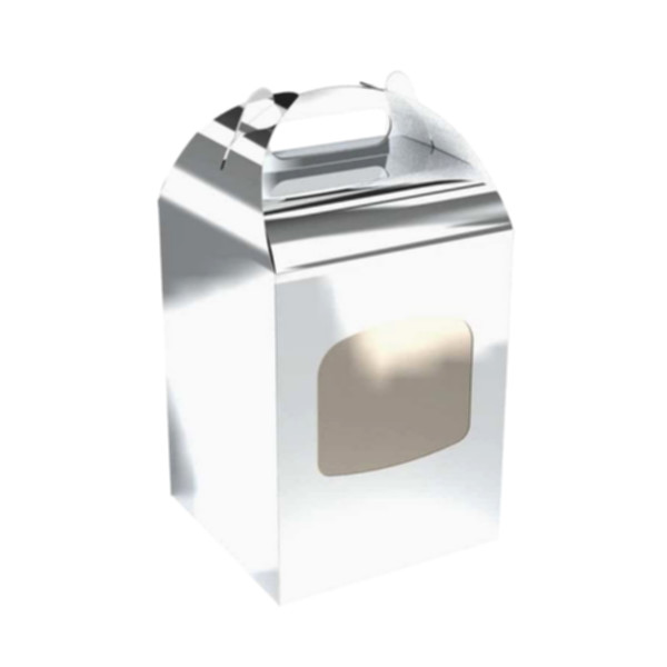 Коробка подарочная 150*150*200 мм, серебряная Коробка подарочная 150*150*200 мм, серебряная