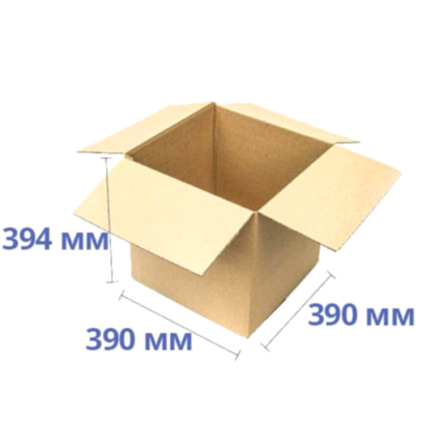 Гофроящик 390*390*394 мм, бурий