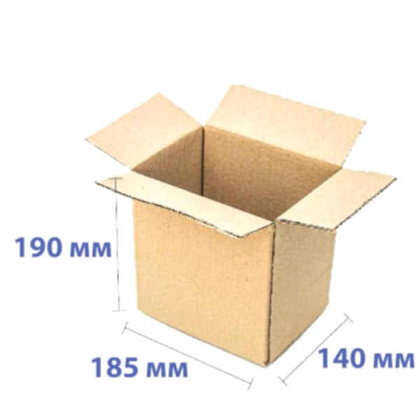 Гофроящик 185*140*190 мм, бурий