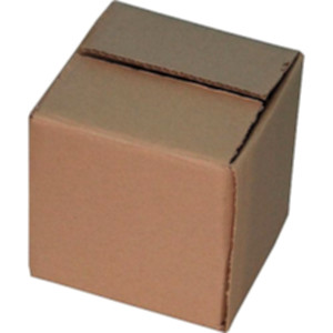 Гофроящик 100*100*100 мм, бурий. Photo 2