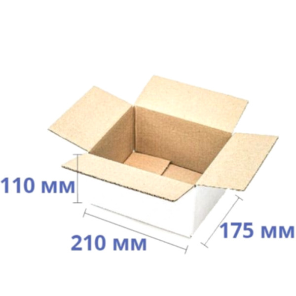 Гофроящик 210*175*110 мм, білий