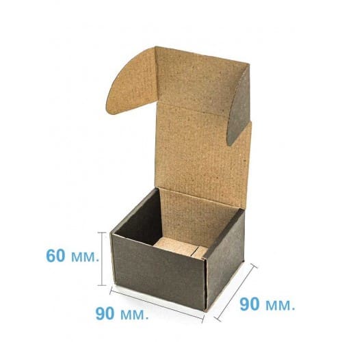 Коробка самозбірна 90*90*60 мм, чорна