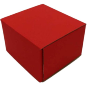 Коробка самозбірна 90*90*60 мм, червона. Photo 2