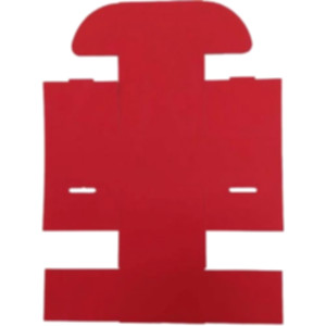 Коробка самозбірна 90*90*60 мм, червона. Photo 3