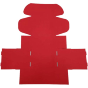 Коробка самозбірна 190*150*100 мм, червона. Photo 3