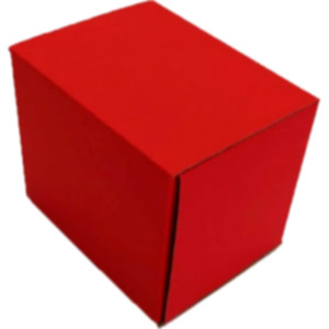 Коробка самозбірна 114*95*100 мм, червона. Photo 2