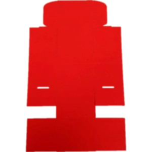 Коробка самозбірна 114*95*100 мм, червона. Photo 3