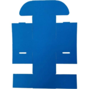 Коробка самозбірна 90*90*60 мм, синя. Photo 3