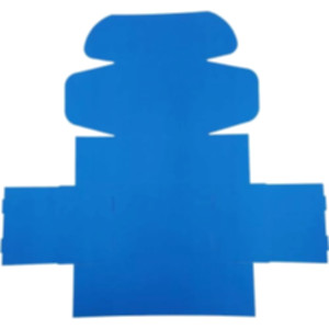 Коробка самозбірна 190*150*100 мм, синя. Photo 3