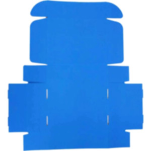 Коробка самозбірна 300*240*90 мм, синя. Photo 3