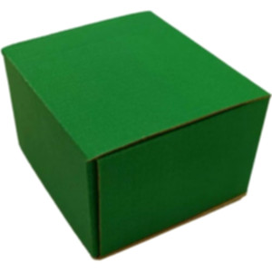 Коробка самозбірна 90*90*60 мм, зелена. Photo 2