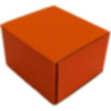 Коробка самозбірна 90*90*60 мм, помаранчева