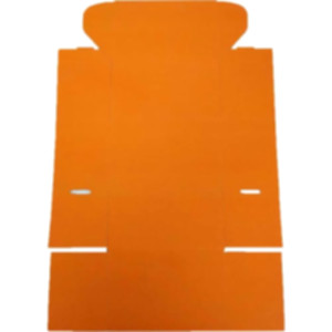 Коробка самозбірна 160*85*110 мм, помаранчева. Photo 2