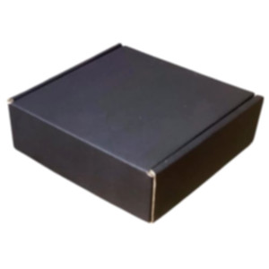 Коробка самозбірна 120*120*35 мм, чорна. Photo 2