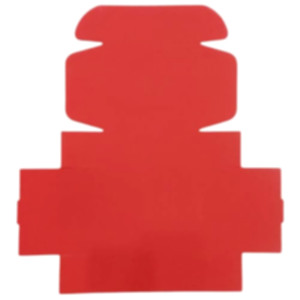 Коробка самозбірна 160*140*60 мм, червона. Photo 3