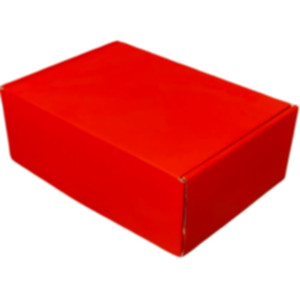Коробка самозбірна 220*160*80 мм, червона. Photo 2