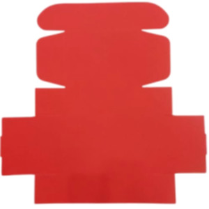 Коробка самозбірна 220*160*80 мм, червона. Photo 3