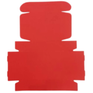 Коробка самозбірна 220*200*70 мм, червона. Photo 3