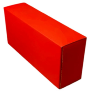 Коробка самозбірна 220*60*100 мм, червона. Photo 2