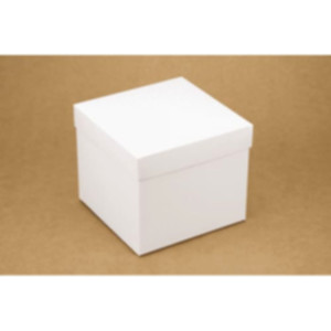 Коробка подарочная 150*150*130 мм, белая. Photo 2