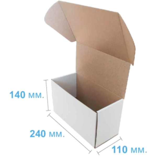 Коробка самосборная 240*110*140 мм, белая