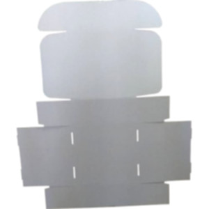 Коробка самосборная 250*250*100 мм, белая. Photo 3