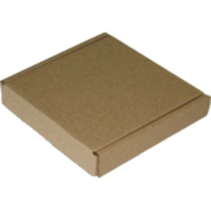 Коробка самосборная 120*120*20 мм, бурая. Photo 2