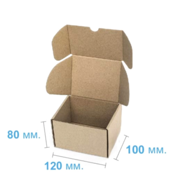 Коробка самосборная 120*100*80 мм, бурая