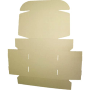 Коробка самосборная 330*330*130 мм, бурая. Photo 3