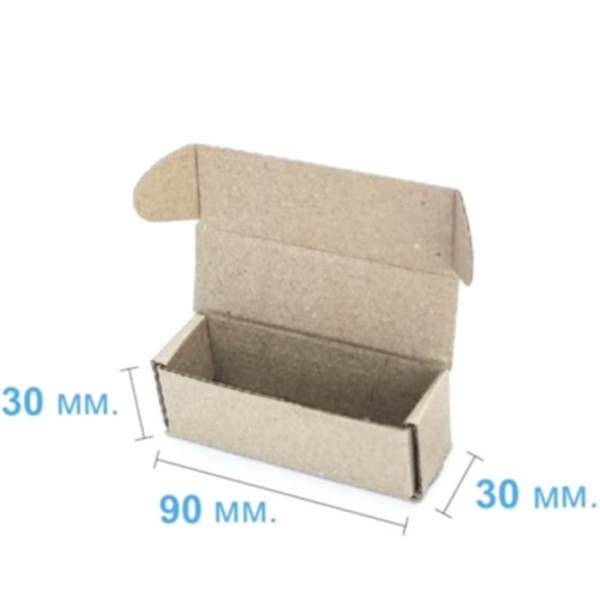 Коробка самозбірна 90*30*30 мм, бура
