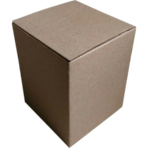 Коробка самосборная 100*100*130 мм, бурая. Photo 2