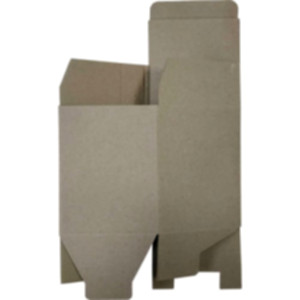 Коробка самосборная 100*100*130 мм, бурая. Photo 3