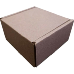 Коробка самосборная 100*100*55 мм, бурая. Photo 2