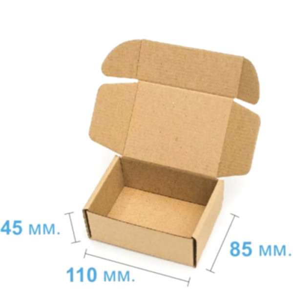 Коробка самосборная 110*85*45 мм, бурая