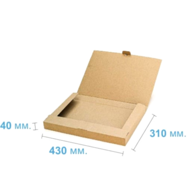 Коробка самосборная 430*310*40 мм, бурая