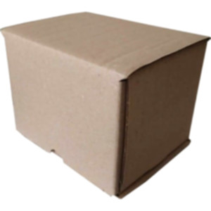 Коробка самосборная 125*110*105 мм, бурая. Photo 2