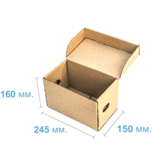 Коробка самосборная 245*150*160 мм, бурая