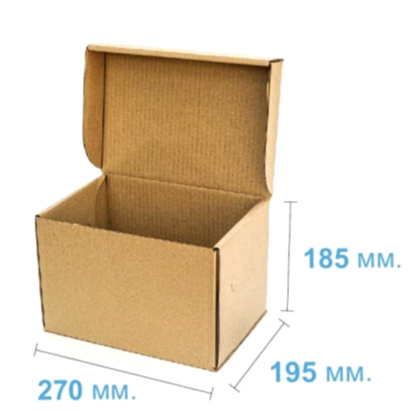 Коробка самосборная 270*195*185 мм, бурая