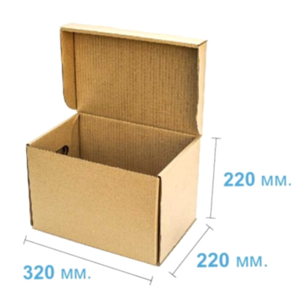 Коробка самосборная 320*220*220 мм, бурая