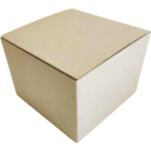 Коробка самосборная 140*140*100 мм, бурая. Photo 2