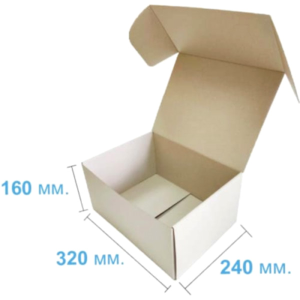 Коробка самосборная 320*240*160 мм, бурая