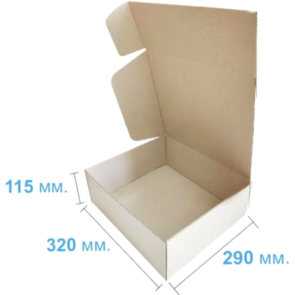 Коробка самосборная 320*290*115 мм, бурая