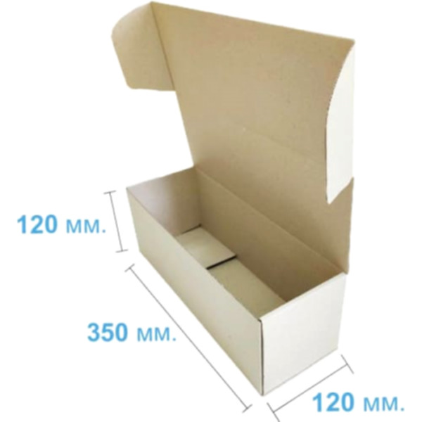Коробка самозбірна 350*120*120 мм, бура