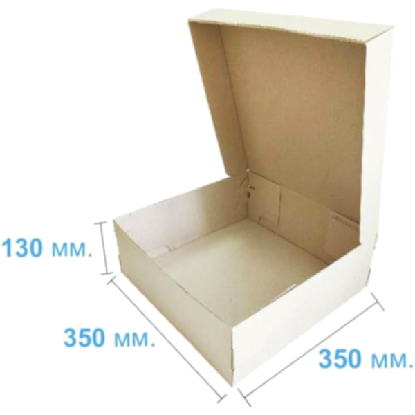 Коробка самосборная 350*350*130 мм, бурая