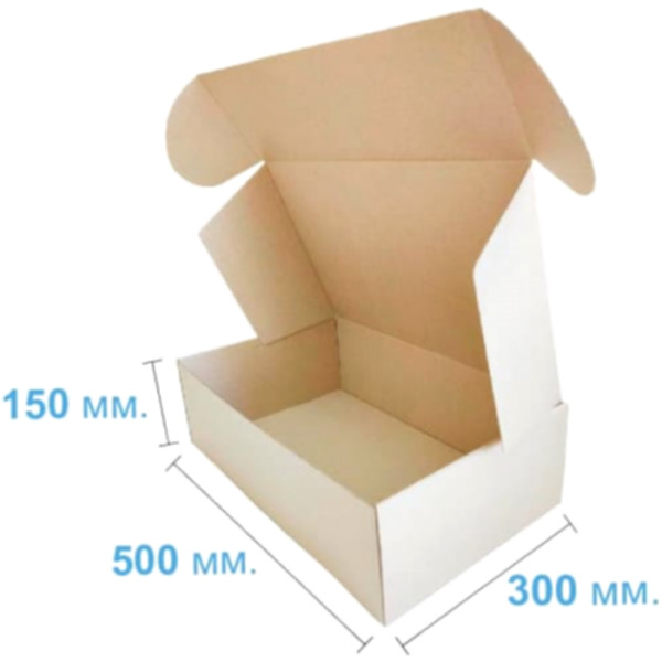 Коробка самосборная 500*300*150 мм, бурая