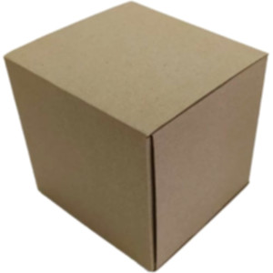 Коробка самосборная 200*200*200 мм, бурая. Photo 2