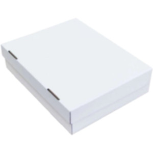 Коробка самозбірна 330*250*80 мм, біла. Photo 2