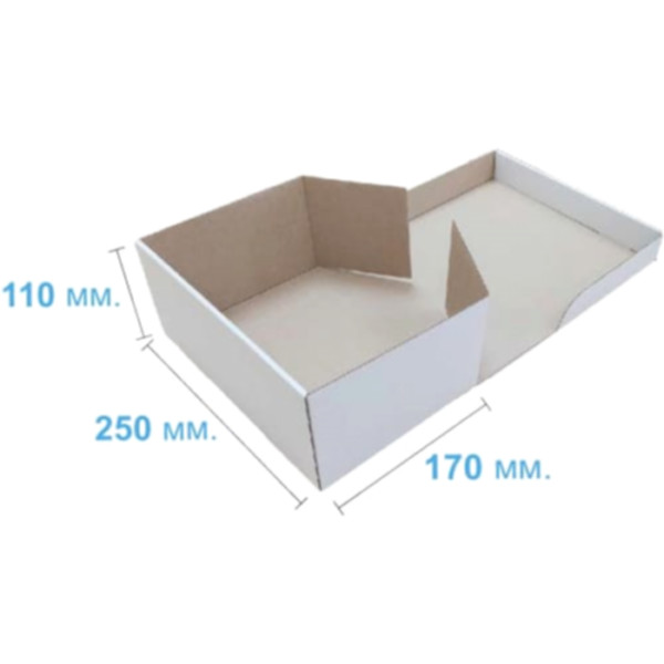 Коробка самосборная 250*170*110 мм, белая