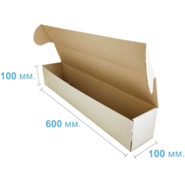 Коробка самосборная 600*100*100 мм, бурая